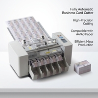 Machine à cartes de visite A3, coupe-cartes automatique, découpe précise des cartes, œil électronique, largeur réglable de 85 à 95 mm