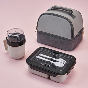 Children Customized Lunch Box Set Bento Box Infantil with Water Bottle and Cooler Bag