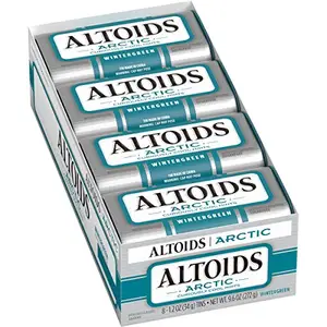 ALTOIDS Artic Mints, Wintergreen 싱글 크기 1.2 온스 8 개수 상자