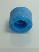 Tapa de Plástico Redonda de 15 mm para Botella de Perfume FEA15, Tapa Azul con Pulverizador