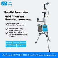 Boule noire Gsa CO2 CO NO2 SO2 O3 Temp Humi pression d'air anémomètre Direction de la vitesse du vent météorologiquement capteur de Station météo