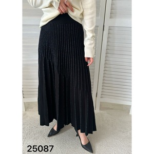 Women's Winter Long <strong>Wool</strong> Knitted A-Line <strong>Skirt</strong> High Waist Big Swing College Style Pleated Casual Solid Pattern Sweater <strong>Skirt</strong> - Product Image 5