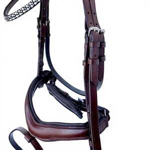 Cabezada de Cuero de Lujo Personalizada con Cristales, Estilo Inglés Elegante, Hecha a Mano, con Diadema para Caballo, Color y Tamaño Personalizables - Cob-Full - Product Image 5