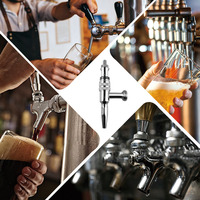 Robinet à vin en acier inoxydable 304 à débit contrôlé - Ensemble de bar moderne pour brassage maison et bars