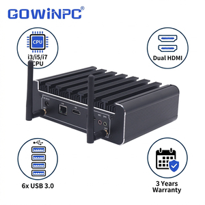 มินิพีซีอุตสาหกรรมแบบไร้พัดลม พร้อม Intel รุ่นที่ 8 Core i3 i5 i7 สำหรับสภาพอากาศหนาวจัดถึง -40 องศา ° C - Product Image 1