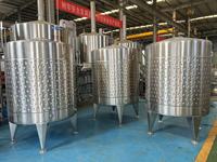 Réservoirs en acier inoxydable 304/316 personnalisés Cassman de 1000L à 3000L, cuve de fermentation de vin, cuve de mélange, pompe, moteur, réservoir sous pression, certifié CE