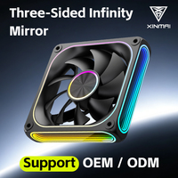 Ventilateur de boîtier RGB XINMAI OEM, ventilateur de refroidissement pour ordinateur, ventilateur LED pour processeur, ventilateur pour boîtier de PC, châssis d'ordinateur de bureau, vente en gros OEM