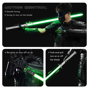 ดาบไลท์เซเบอร์ LGTsaber รุ่น Katana RGB / Neopixel สไตล์ซามูไร ด้ามโลหะ ดาบเลเซอร์ พร้อมเสียงแบบกำหนดเอง แกว่งได้อย่างราบรื่น เหมาะสำหรับคอสเพลย์และการต่อสู้ - Product Image 5