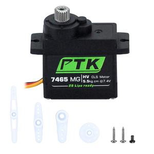 Ptk 7465 W mg 9g kỹ thuật số <span class=keywords><strong>servo</strong></span> không thấm nước 180 ° 1/8 nhà máy tự làm <span class=keywords><strong>RC</strong></span> bộ phận Accs HV 5kg kim loại bánh răng cho cánh cố định <span class=keywords><strong>RC</strong></span> Xe Robot <span class=keywords><strong>servo</strong></span> - Product Image 6