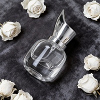 Botol Parfum Kaca Mini Mewah 15ml Bening Dengan Semprotan Kabut Halus dan Tutup Unik