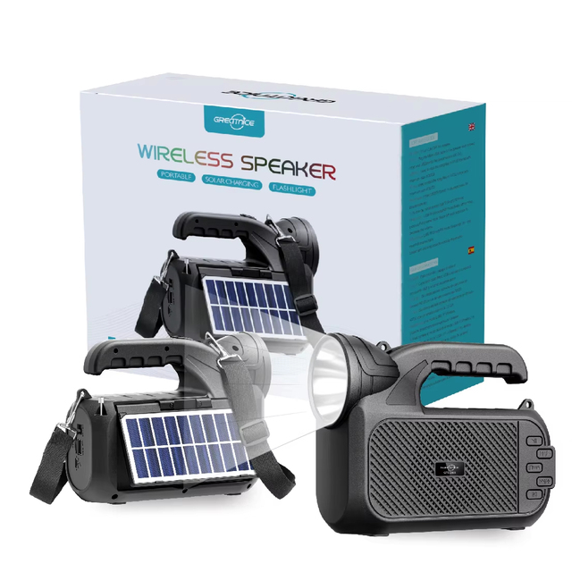 KTS Wireless Portable Outdoor BT Speaker with Fm Radio and Solar 4 Inch GTS-2068 Factory Price Wholesale