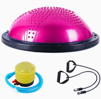 Ballon d'exercice anti-éclatement en PVC de 46 cm, surface ondulée antidérapante pour le yoga, le Pilates, la remise en forme, la salle de sport, l'entraînement à domicile