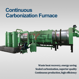 Four de carbonisation rotatif continu de haute qualité pour la fabrication de charbon de narguilé, ligne de production de moulage par carbonisation - Product Image 1