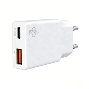 ที่ชาร์จ USB-A ผนัง PD 30W Type-C 20W พอร์ตคู่แบบบางพิเศษสำหรับ iPhone Samsung OPPO - Product Image 1