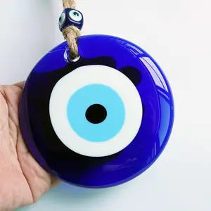 Mini Good Luck Glass Handmade Turkish Blue Evil Eye Tree Car Mirror Hanging Ornament Home Decoration