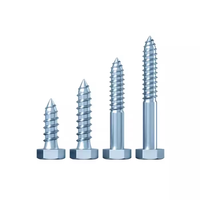 Hex Head Lag Screws Metric Carbon Steel Zinc Plated Heavy Duty Wood Screws for Timber and Outdoor Construction