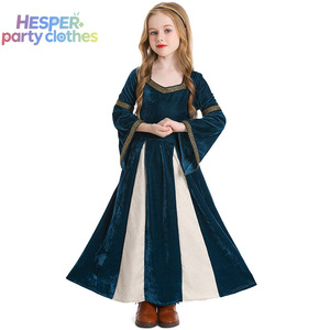 Vestidos de Princesa de la Edad Media Estilo Renacentista HESPER para Niñas, Disfraces de Halloween para Danza y Representaciones Escénicas, con Mangas Abullonadas y Falda - Product Image 3