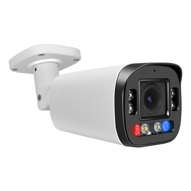Hik Compatible 5MP/6MP/8MP/12MP POE Camera with Full Color Motion Detection Outdoor Deterrence Alarm CCTV Security Camera