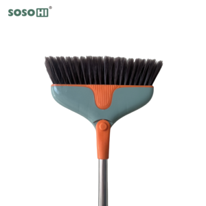 Nuovo Design Set Scopa e Paletta in Plastica per Pulizia Pavimenti, Spazzola e Paletta Staccabili Verticali - Product Image 6