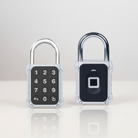 Cadenas intelligent étanche à empreinte digitale, sans clé, biométrique, avec contrôle via application Cloud Tuya pour gymnases/écoles (aluminium/laiton)