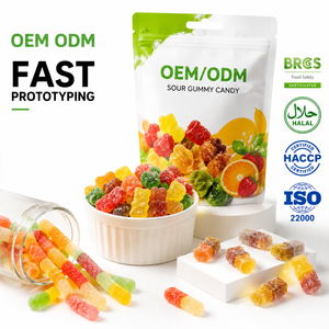 <strong>Mega</strong> Mix Assortment <strong>Sour</strong> Gummy Candy Variety Shapes Combo Sugar Coated Chewy Soft BRC Certified Bulk Wholesale OEM - Product Image 1