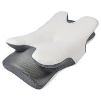 Oreiller cervical moderne en mousse à mémoire de forme certifié OEKO-TEX, tissu respirant et rafraîchissant, design ergonomique, logo personnalisé