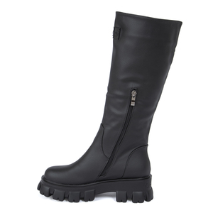 BEGO nuovo Design <span class=keywords><strong>stivali</strong></span> al ginocchio da donna in pelle vegana caldi e comodi <span class=keywords><strong>stivali</strong></span> piatti da donna - Product Image 1