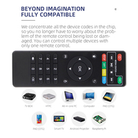 Reemplazo H96 Mini Smart ABS Control remoto 433Mhz Frequencv para MXQ Pro 4K MX9 X96 H96 Pro + Android TV Box Control remoto