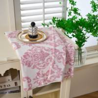 Tissu tricoté en molleton de flanelle 100 % polyester imprimé Burnout 230 g/m² pour l'automne et l'hiver, textile de maison antistatique et infroissable