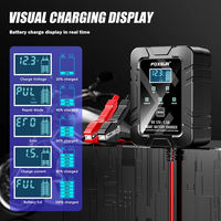 Chargeur de batterie universel Foxsur 12 V 6V 1,5 A Produits de livraison directe intelligents automatiques Chargeur de batterie de voiture de moto 12 volts