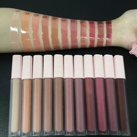 Tubes de Rouge à Lèvres de Base de Marque Privée Nude Clair Personnalisé en Gros avec Emballage Personnalisé Vendeur Brillant à Lèvres