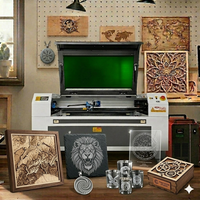 Découpeuse laser CO2 haute précision 7050, graveur laser 700x500mm pour acrylique, bois, cuir, MDF, pierre, papier, machine CNC refroidie par eau