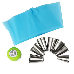Piping Tips 304 Stainless Steel Seamless Round Reusable For Butter Piping <b>Cake</b> <b>Decorating</b> <b>Supplies</b> - Product Image 1