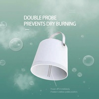 Humidificateur d'air USB rechargeable personnel, mini, portable, avec lumière LED décorative pour chambre, design OEM, petite buse, lampe lune électrique