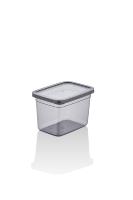 Boîte de conservation alimentaire rectangulaire en plastique avec couvercle, moulée par injection, écologique, 1,2 L/40 oz, bacs de rangement modernes pour réfrigérateur et garde-manger, pour une fraîcheur optimale