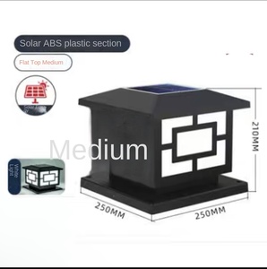 IP65 Iluminación de paisaje al aire libre Impermeable Solar Jardín Valla Poste Luz Led Luces de puerta de pilar al aire libre - Product Image 5