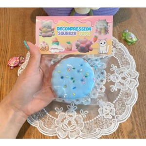 Jouets anti-stress TPR en forme de donut chat rose mignon, jouets Kawaii Taba Squishy à remontée lente, jouets doux pour enfants, vente en gros - Product Image 6