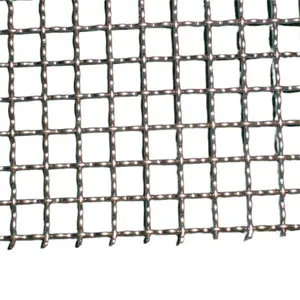 40x40 500x500 325x2300 Mesh 6 Micron Crimped Stainless Steel Wire Mesh Screen