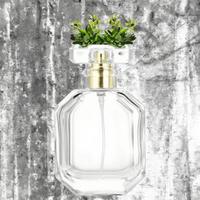 Flacon de parfum de luxe en verre de 100 ml avec pulvérisateur à pompe à surface plate sérigraphiée et diffuseur à bâtonnets – Offre Spéciale