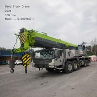 Grue de camion d'occasion à économie d'énergie 100 tonnes ZTC1000V663 en stock, consommation de carburant faible (42L/100km) pour le travail quotidien