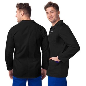ชุดเสื้อกาวน์หมอสีขาวทนกรดไซส์ XL 3XL ชุดยูนิฟอร์มสำหรับโรงพยาบาลและหมอ - Product Image 4