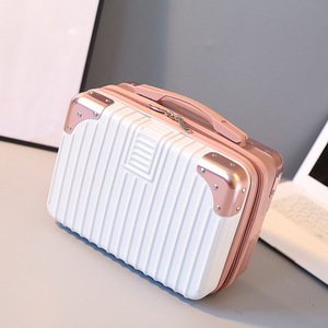 Estuche <span class=keywords><strong>de</strong></span> cosméticos portátil <span class=keywords><strong>de</strong></span> 14 pulgadas, Mini bolsas <span class=keywords><strong>de</strong></span> equipaje, bolso <span class=keywords><strong>de</strong></span> viaje <span class=keywords><strong>para</strong></span> llevar en vuelo, <span class=keywords><strong>Maleta</strong></span> pequeña <span class=keywords><strong>para</strong></span> Lady Girl Student, caja <span class=keywords><strong>de</strong></span> maquillaje - Product Image 4