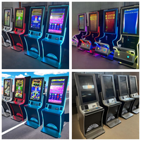 Armoire en métal de prix usine moniteur vertical de 32 pouces avec la machine de jeu de compétence à jetons de foudre