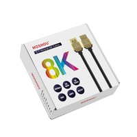 MOSHOU nilon kepang Ultra ramping, eARC kabel HDMI 2.1 8K sekitar UHD HDR 8K @ 60Hz 4K @ 120Hz 4320p 48Gbps HDTV pelindung untuk PS5 TV