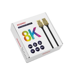 <span class=keywords><strong>MOSHOU</strong></span> Tresse en nylon ultra mince 8K HDMI 2.1 Câble eARC entourant UHD HDR 8K @ 60Hz 4K @ 120Hz 4320p 48Gbps HDTV Blindage pour PS5 TV - Product Image 6