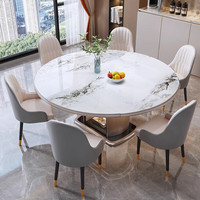 Table à manger extensible multifonctionnelle en bois massif - Design moderne et luxueux pour la maison et le jardin, utilisation en bar, construction durable