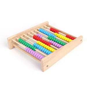 Mathe pädagogische Zähl spielzeug Holz perlen Abakus für Kinder