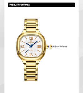 Montres pour femmes NAVIFORCE 5042 <span class=keywords><strong>GWG</strong></span>, marque tendance, <span class=keywords><strong>montre</strong></span> simple pour femmes, acier inoxydable, étanche, quartz, <span class=keywords><strong>montre</strong></span>-bracelet carrée - Product Image 4