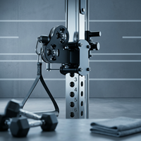 Machine Smith tout-en-un avec rack de musculation 3x3 pour entraînement multifonctionnel à domicile