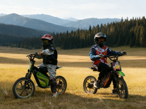 Motocicleta Eléctrica Todoterreno eAhora S4 Young Peak250W, 3 Velocidades Ajustables, Batería de 36V 10.4AH, Hasta 28 Millas de Autonomía, Motocross para Niños - Product Image 2